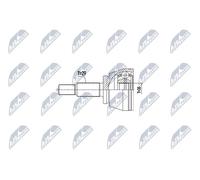 Giunto semiasse Assale anteriore Sx NPZ-RE-057 NTY per RENAULT ESPACE V TALISMAN