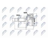 NTY NPZ-VV-002 Kit giunti semiasse