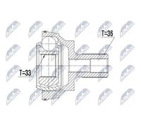 Set di giunti, albero motoreePASCAL G1W053PC