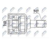 NTY NPW-HY-596 Kit giunti semiasse