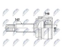 NTY NPZ-HY-550 Kit giunti semiasse
