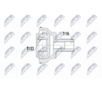 NTY NPZ-VW-047 Kit giunti, Semiasse per AUDI,SEAT,SKODA,VW