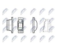 Giunto semiasse bilaterale NPW-ME-097 NTY per MERCEDES-BENZ VITO / MIXTO Furgone