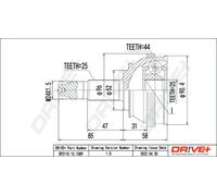 Giunto semiasse DP2110.10.1089 Drve+