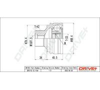 Giunto semiasse DP2110.10.1104 Drve+ per AUDI Q5 A5 A4 B8 A4 B8 Avant Q5 Van
