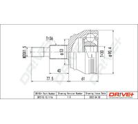 Giunto semiasse DP2110.10.1116 Drve+