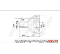 Giunto semiasse DP2110.10.1118 Drve+ per VW SKODA AUDI SEAT