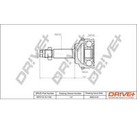 Giunto semiasse DP2110.10.1145 Drve+ per PEUGEOT CITROËN RENAULT OPEL