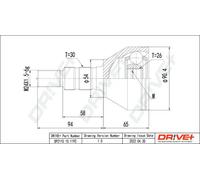 Giunto semiasse DP2110.10.1192 Drve+ per SAAB OPEL FIAT CADILLAC