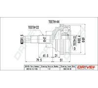 Giunto semiasse DP2110.10.1195 Drve+ per FIAT LANCIA