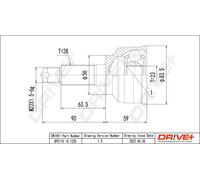 Giunto semiasse DP2110.10.1225 Drve+