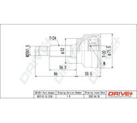 Giunto semiasse DP2110.10.1230 Drve+