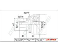 Giunto semiasse DP2110.10.1232 Drve+ per VW FORD SEAT