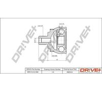 Giunto semiasse DP2110.10.1233 Drve+ per VW FORD SEAT