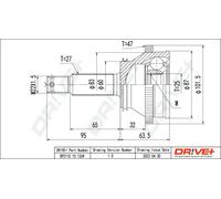 Giunto semiasse DP2110.10.1269 Drve+ per HYUNDAI KIA