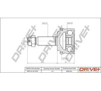 Giunto semiasse DP2110.10.1272 Drve+ per KIA HYUNDAI