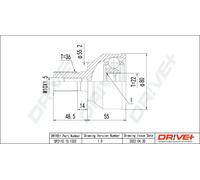 Giunto semiasse DP2110.10.1302 Drve+ per MAZDA 3 3 Tre volumi