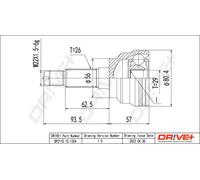 Giunto semiasse DP2110.10.1304 Drve+ per MAZDA 323 S VI Tre volumi PREMACY