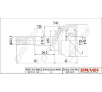 Giunto semiasse DP2110.10.1342 Drve+