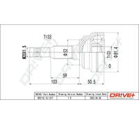 Giunto semiasse DP2110.10.1377 Drve+ per OPEL ASTRA G Hatchback ASTRA G Coupé
