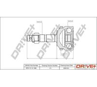 Giunto semiasse DP2110.10.1383 Drve+ per OPEL MERIVA A MPV / Space wagon