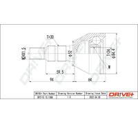 Giunto semiasse DP2110.10.1388 Drve+ per OPEL SAAB