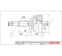Giunto semiasse DP2110.10.1392 Drve+
