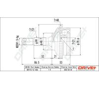 Giunto semiasse DP2110.10.1400 Drve+