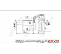 Drve+ DP2110.10.1427 Kit giunti, Semiasse per SEAT,VW