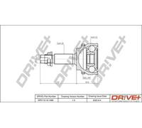 Giunto semiasse DP2110.10.1466 Drve+ per TOYOTA COROLLA COROLLA Familiare