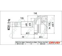 Giunto semiasse DP2110.10.1481 Drve+