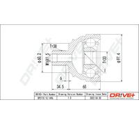 Giunto semiasse DP2110.10.1496 Drve+ per VW TRANSPORTER T4 Autobus