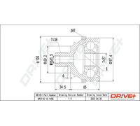 Giunto semiasse DP2110.10.1498 Drve+ per VW TRANSPORTER T4 Autobus