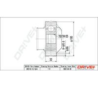 Giunto semiasse DP2110.10.1614 Drve+ per ALFA ROMEO FIAT LANCIA