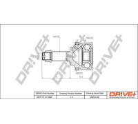 Giunto semiasse DP2110.10.1629 Drve+ per FIAT CITROËN PEUGEOT