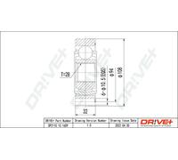 Giunto semiasse DP2110.10.1659 Drve+ per SKODA AUDI VW