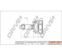 Giunto semiasse DP2110.10.1880 Drve+ per HONDA CIVIC VIII Tre volumi CIVIC IX