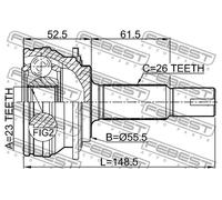 FEBEST 0110-1NZFE Giunto omocinetico