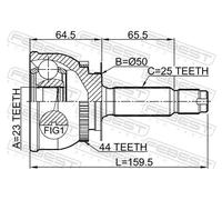 Giunto semiasse lato ruota 1210-MATA44 FEBEST per HYUNDAI ELANTRA III MATRIX