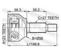 FEBEST 2110-GE Kit giunti semiasse