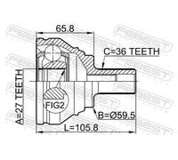 FEBEST 2310-031 Kit giunti semiasse