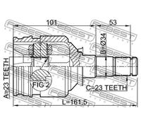 Giunto semiasse sul lato del cambio 0111-1NZFE FEBEST per TOYOTA STARLET COROLLA