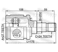 FEBEST 0111-ACV30LH Giunto omocinetico