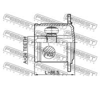 Giunto semiasse sul lato del cambio 1711-Q5LH FEBEST per AUDI PORSCHE