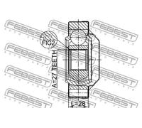 Giunto semiasse sul lato del cambio Giunto elastico 1611-001R FEBEST