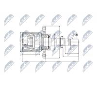 NTY NPW-NS-051 Kit giunti semiasse