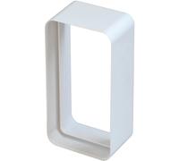 Giunto semplice per tubo rettangolare 120 mm x 60 mm Bianco
