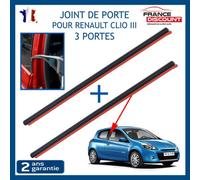 Renault Cognac Kit Guarnizioni Portiera Tenuta Finestra Posteriore Compatibile Clio 3 2 pezzi