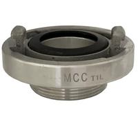 Giunto Storz 52 AG 1 1/2" | con filettatura esterna 1 1/2" e guarnizione NBR | Guarnizione frizione forgiata in alluminio | 16 bar | Guarnizione frizione per raccordo Storz