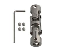 Giunto universale per albero sterzo, 4-10 mm, raccordo a tre sezioni, per barca, auto, accessori fai da te, argento